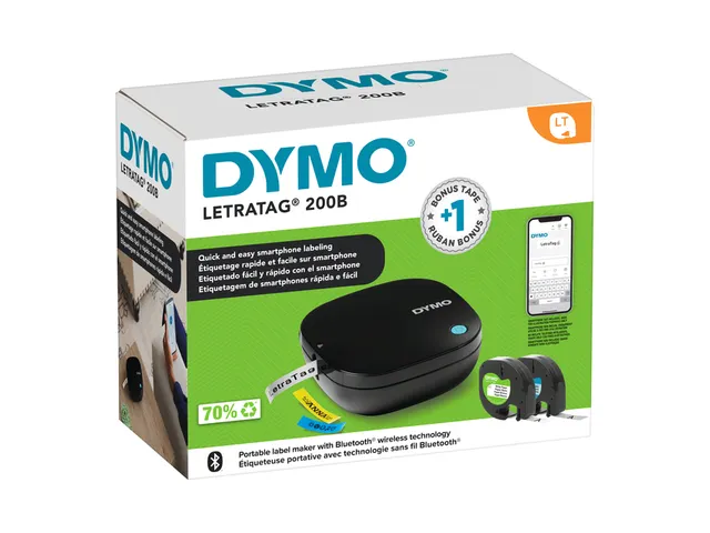 Imprimante étiquette Dymo Letratag 200B Bluetooth 2 rouleau gratuits