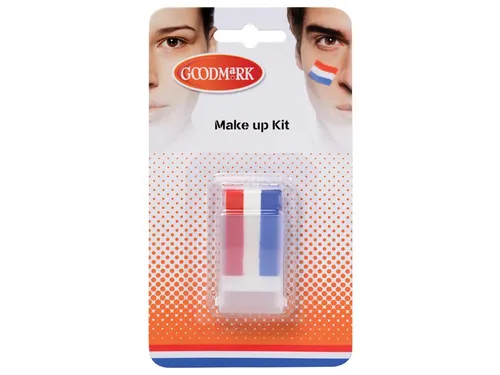 Schminkstick rood/ wit en blauw