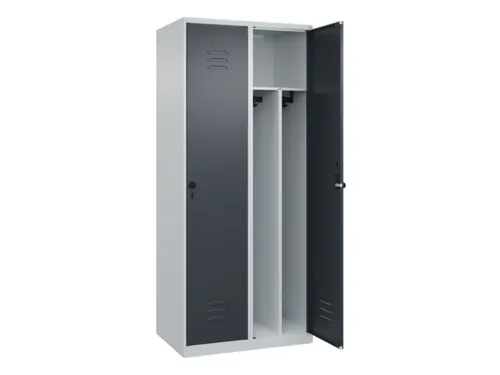 locker voor scheiding van kleding,HxBxD 1850x800x500mm,2vak