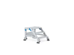 bordestrap,verrijdbaar,bordes H 0,4m,2treden,45° helling,aluminium