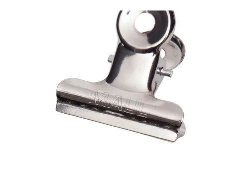 Papierklem MAUL Bulldog 30mm capaciteit 10mm zilver