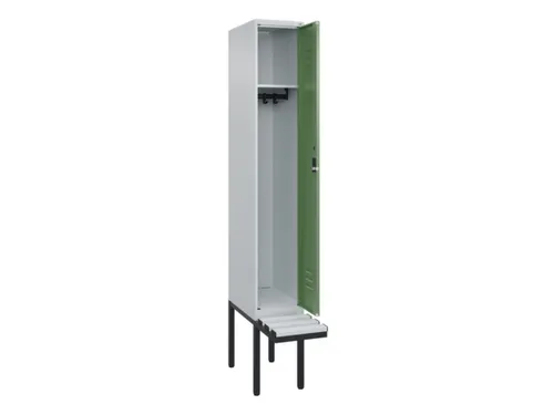 locker met bank,HxBxD 2120x300x815mm,1vak,vak B 300mm,cil.-slot