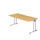 bureau,HxBxD 740x1800x800mm,blad beuken,C-voet RAL9006