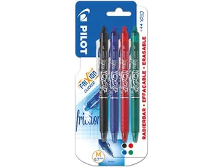 Gelroller Pilot Frixion Ball Clicker 07 Medium Assorti blister 4 stuks - 2