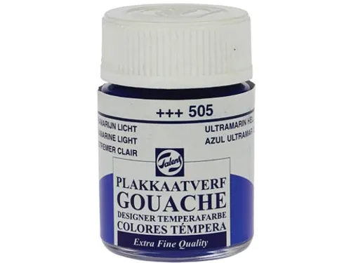 plakkaatverf Extra Fijn flacon van 16 ml, licht ultramarijn