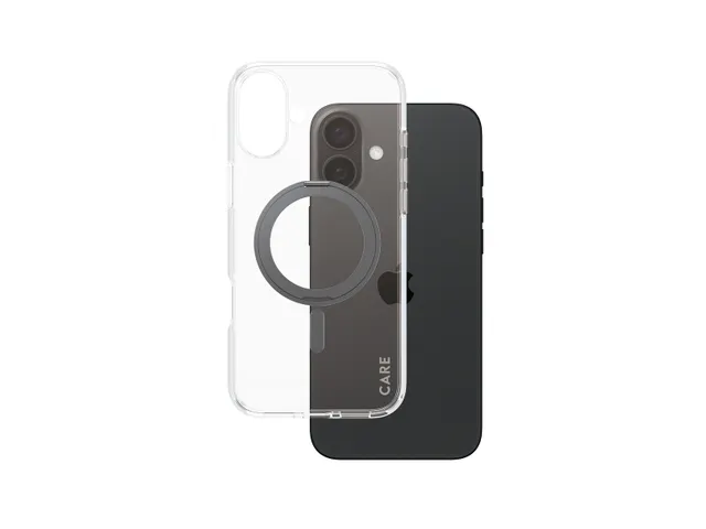 PanzerGlass CARE by Case Transparent w. Black Kickstand & MagSaf