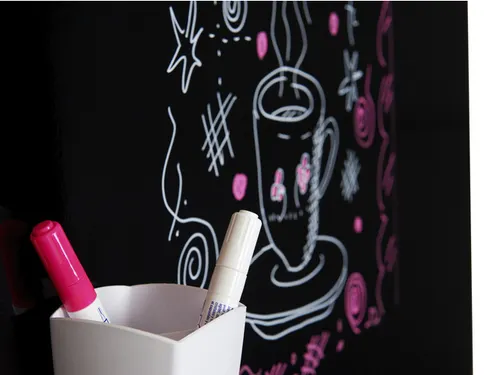 Whiteboard Rocada Skinliquid 100x150cm zwart gelakt
