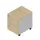 mobiel ladeblok,HxBxD 580x420x560mm,1lade(n),1hangmappenframes