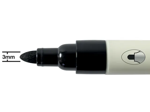 Whiteboardmarker Nobo ronde punt 3mm zwart