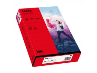 Inapa Tecno colors Gekleurd papier A4 Intens Rood 120 gram 250 vel - 1