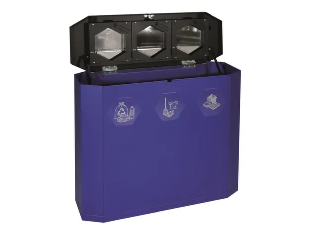 afvalverzamelstation,3x45l,HxBxD 830x950x355mm,3opening(en)