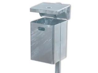 Combi-asbak in te betonneren 50 liter HxBxD 550x300x300mm overkapping - 1