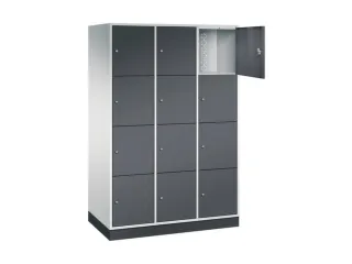 grootvolume-lockersysteem,RAL 7035/RAL 7021,HxBxD 1950x1220x600mm - 1