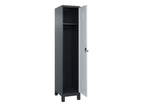 locker,HxBxD 1950x400x500mm,1vak,vak B 400mm,draaigrendel,voeten