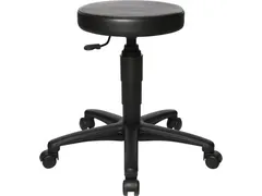 Topstar Kruk Tec 70 Zwart Kunstleer Zonder Voetring 390-520mm Wielen