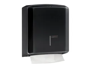 Handdoekdispenser Zwart C-vouw Z-vouw - 2