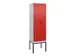 locker voor scheiding van kleding,HxBxD 2120x600x500mm,2vak