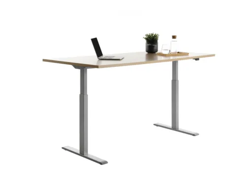 Elektrisch ihv bureau,HxBxD 700-1200x1800x800mm,blad esdoorn