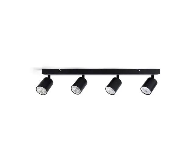 Spot plafonnier Integral Siena 4 spots IP20 GU10 noir