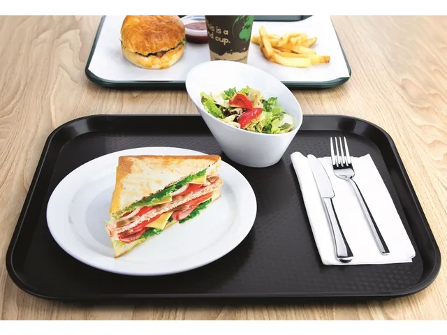 Dienblad Olympia Kristallon 45x35 cm PP zwart