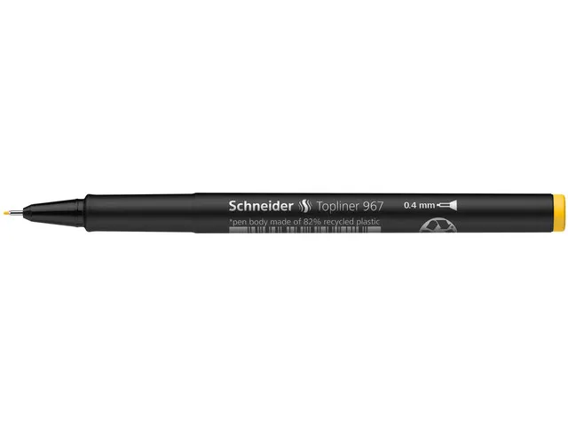 fineliner Schneider Topliner 967 0.4mm geel