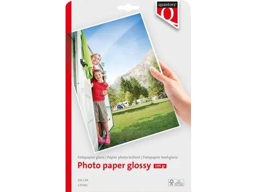 Fotopapier Quantore A4 195 Gram Glans 50vel