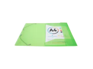 Elastomap met 3 kleppen IDERAMA polypropyleen 5/10de - A4-Anijsgroe - 4