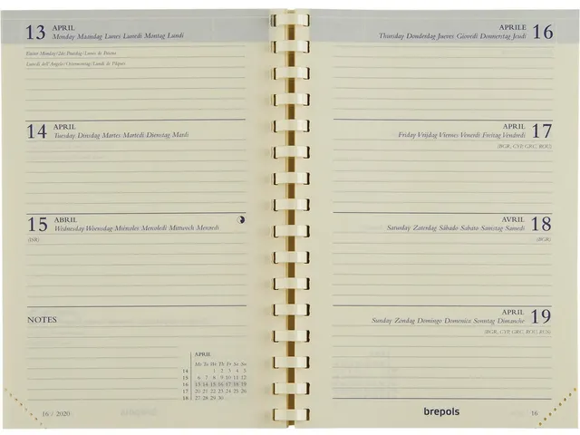 agenda Delta Genova 6-talig, blauw, 2026