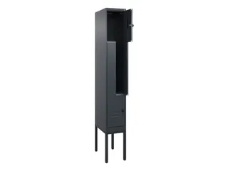 Z-garderobekast,HxBxD 2120x300x500mm,vak B 150/300mm,draaigrendel - 2