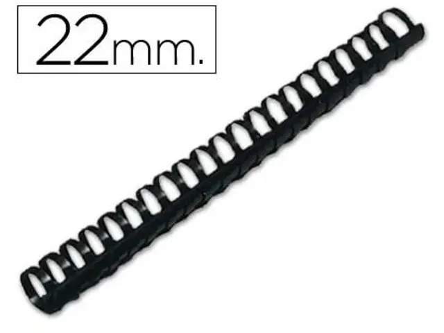 Bindrug 22Mm 21 Rings 50 Stuks Zwart