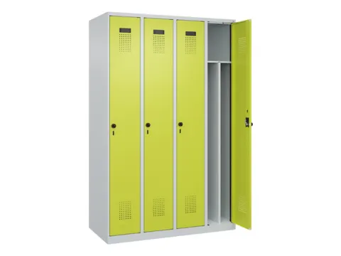 locker voor scheiding van kleding,HxBxD 1850x1200x500mm,4vak