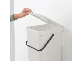 Afvalemmer Sort & Go 16 Liter Lichtgrijs - 6
