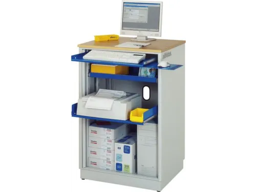 pc-kast,HxBxD 1100x720x660mm,stopcontactdoos m. schakelaar