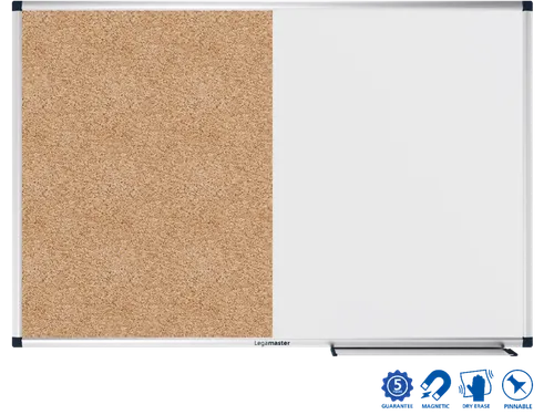 Legamaster UNITE combibord 60x90cm aluminium frame