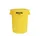Ronde Brute Container 121 Liter Geel