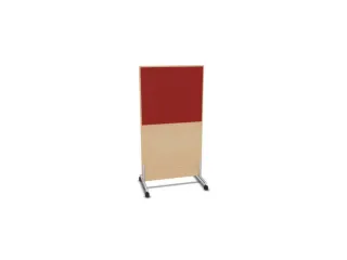 scheidingswand,HxB 1545x800mm,NE-esdoorn,BN4011-rood - 1