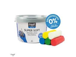 Klei Creall supersoft rood/blauw/groen/geel/wit 1750gram