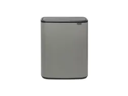 Afvalbak Bo Touch Bin 2x30 Liter Mineral Concrete Grijs
