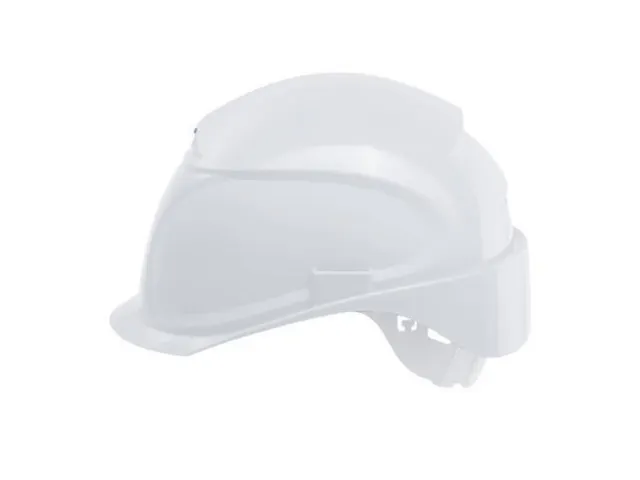 Uvex Airwing B-S veiligheidshelm, HDPE, korte klep, wit, per stuk geve