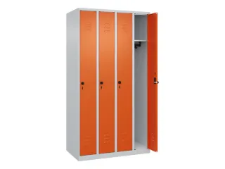 locker,HxBxD 1850x1000x500mm,4vak,vak B 250mm,draaigrendel - 2