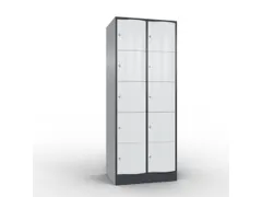 lockerkast cil.slot 1950x770x640mm 2x5 vakken RAL7021 front RAL7035