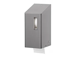 Toiletpapier dispenser RVS Anti Finger voor 2 doprollen Toiletpapier - 1