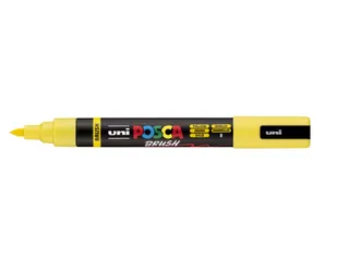 Paintmarker Uni POSCA PC-5BR brushpunt M geel - 1