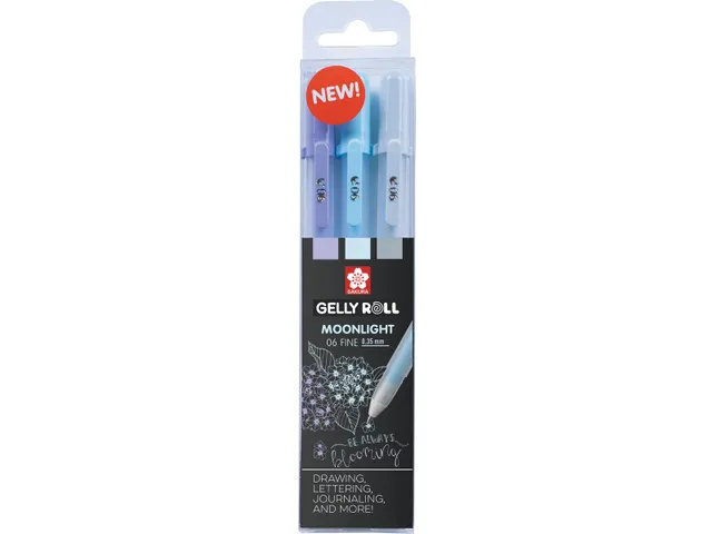 roller Gelly Roll Moonlight, etui 3 stuks Calm