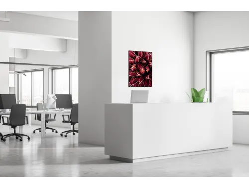 Wanddecoratie Textiel Set A2 Cactus Rood