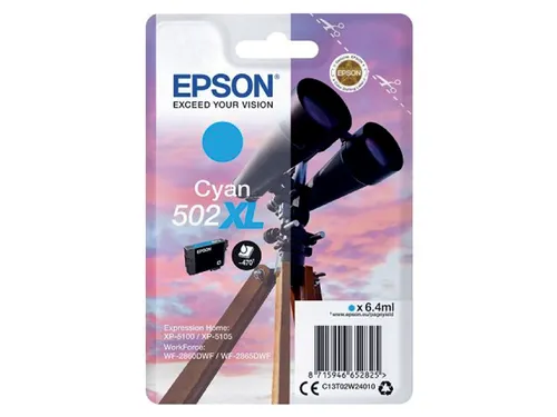 Inktcartridge Epson 502XL T02W2 blauw HC C13T02W24010