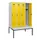 locker met bank,HxBxD 1950x1200x815mm,4vak,vak B 300mm,draaigrendel