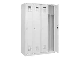 locker voor scheiding van kleding,HxBxD 1850x1200x500mm,4vak - 1