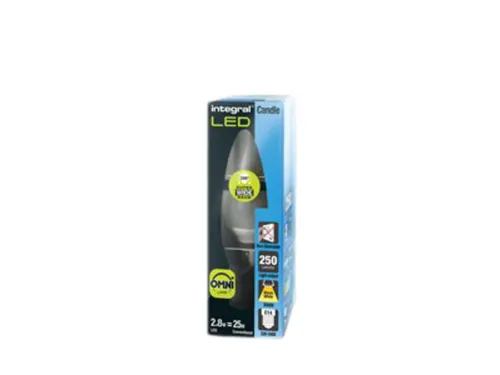 Ledlamp Integral E14 2700K warm wit 2W 250lumen