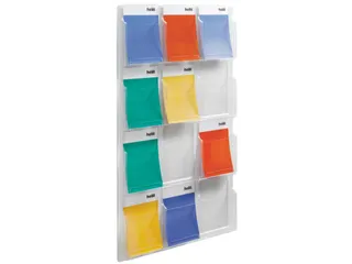 wandfolderhouder,HxBxD 1260x766x51mm,v. 12xDIN A4 - 3